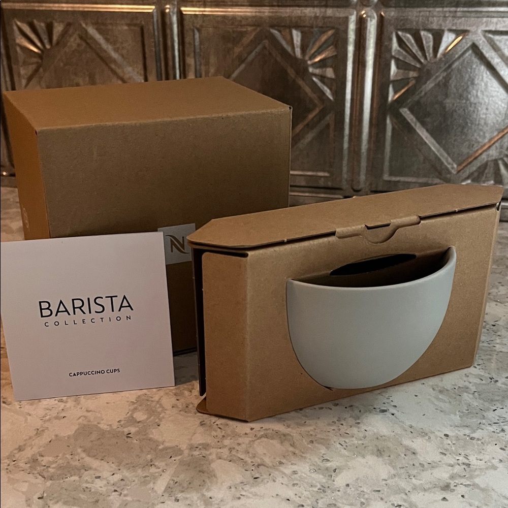 Nespresso Barista Collection Cappuccino Cups - Gray